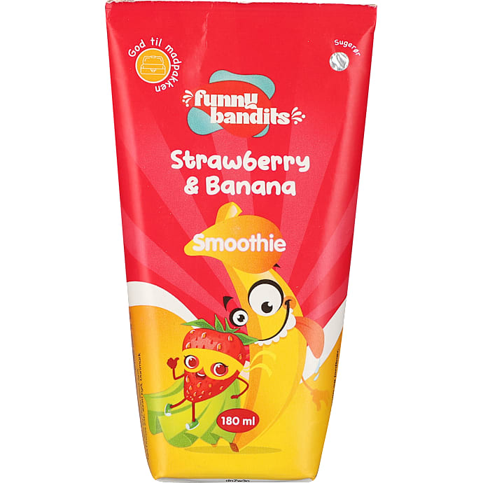 Smoothie m. banan og jordbær