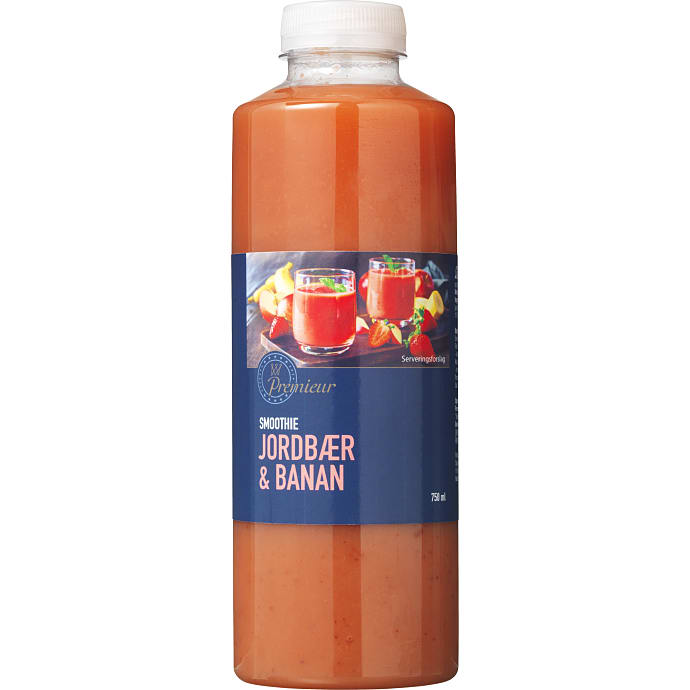 Premieur Smoothie jordbær og banan 750 ml