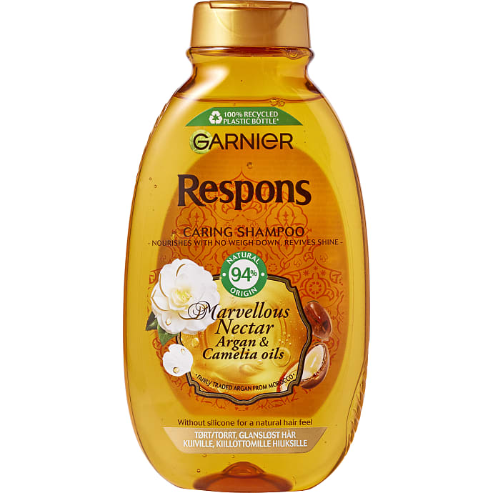 Shampoo m. argan- og kameliaolie tørt og glansløst hår