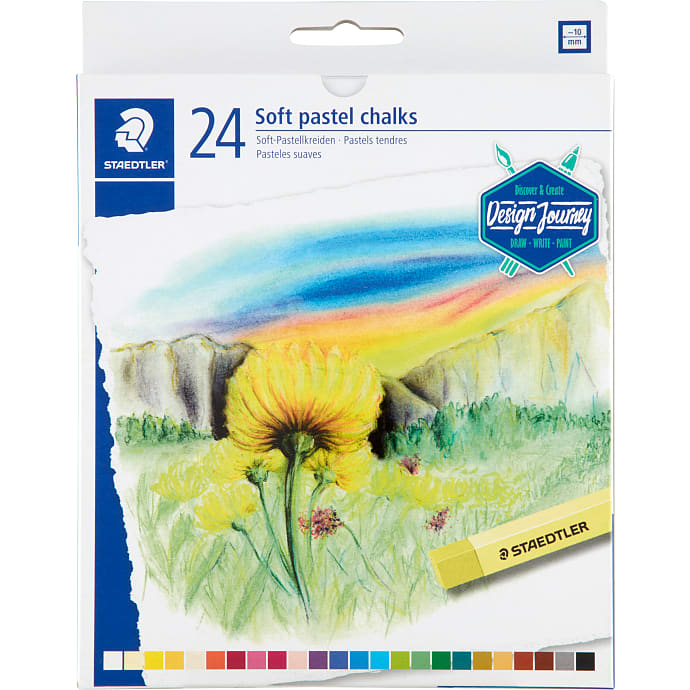 Soft pastelkridt 24 stk.