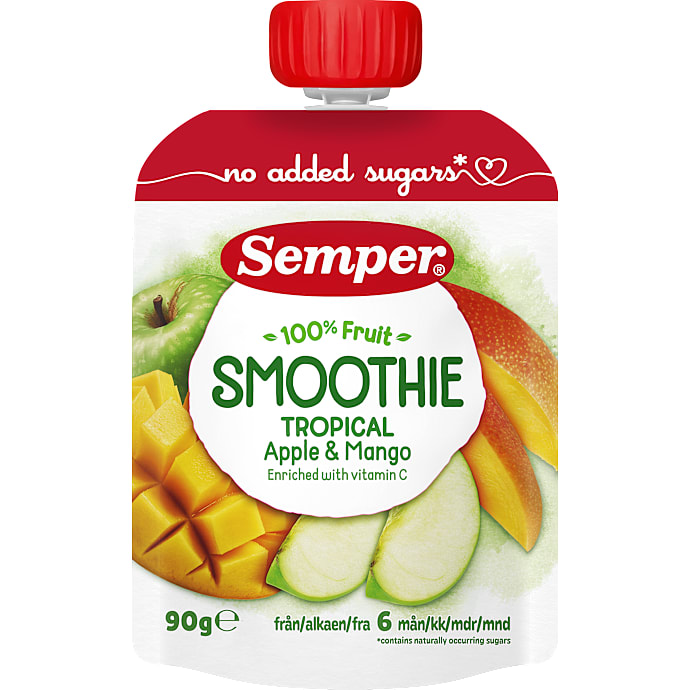 Frugtmos m. æble og mango fra 6 mdr.