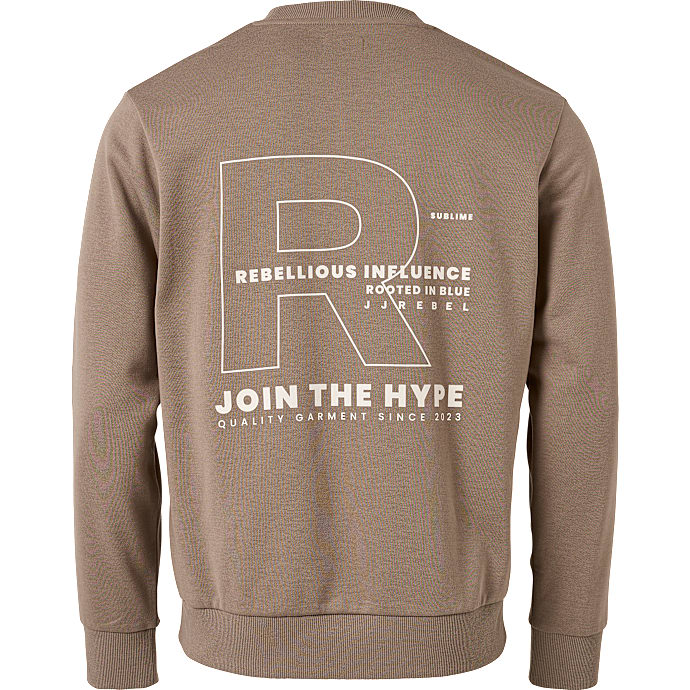 JJ REBEL Herre Sweatshirt Brun