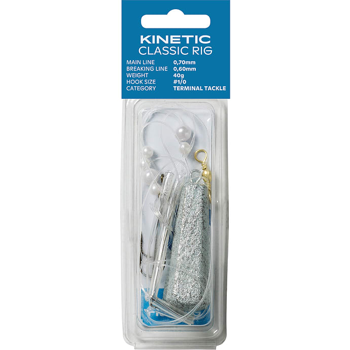Kinetic Sabiki Classic White Pearl 1/0