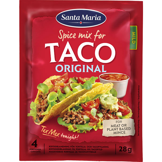 Taco krydderiblanding mild