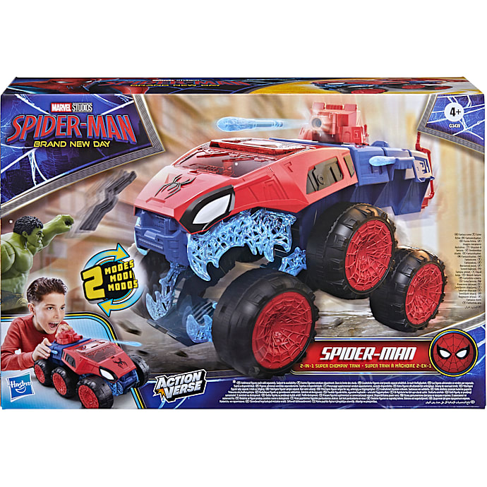 Spider-Man 2-in-1 Super Chompin' Tank legetøjsbil