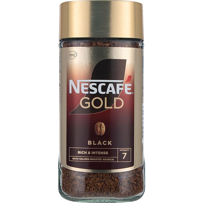 Black instant kaffe