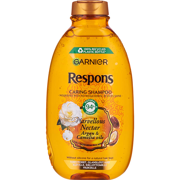 Caring shampoo m. argan- og kameliaolie tørt og glansløst hår