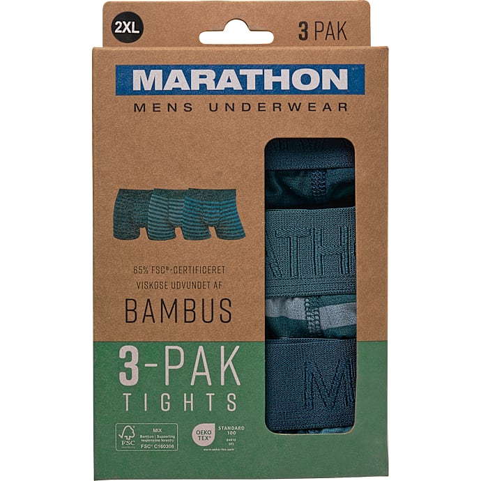 Marathon Herre 3-pak Tights Str. 2XL