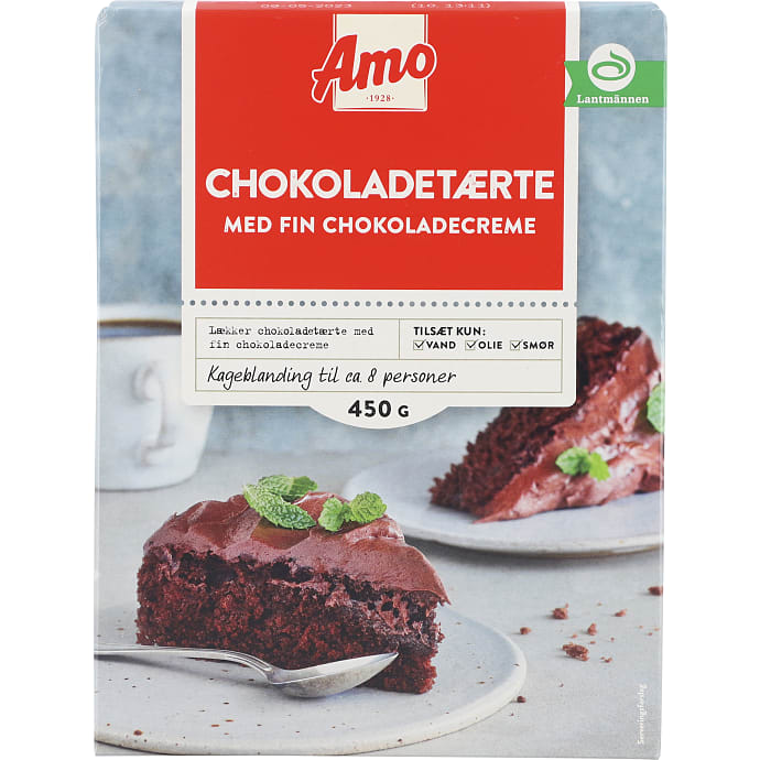 Chokoladetærte m. chokoladecreme