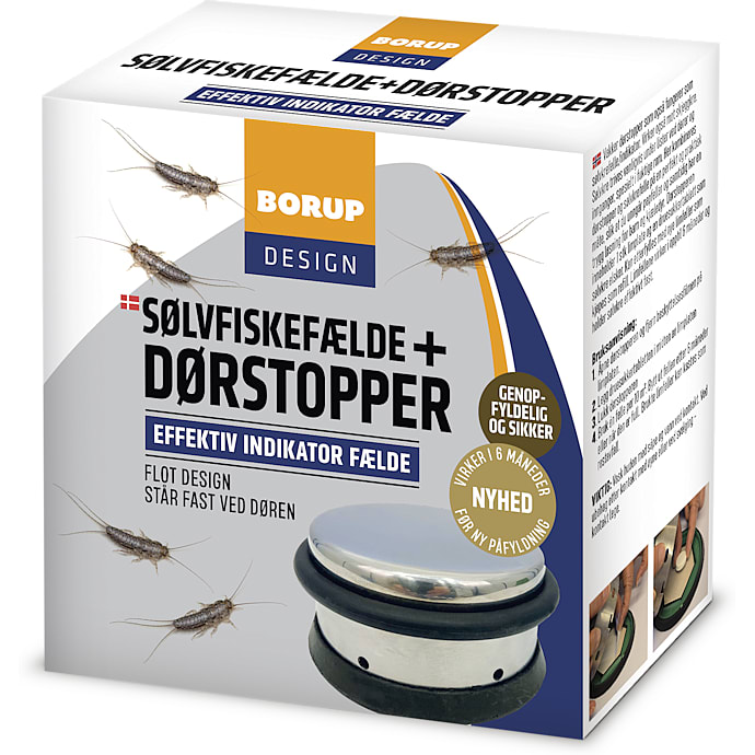 Borup Design sølvfiskefælde og dørstopper