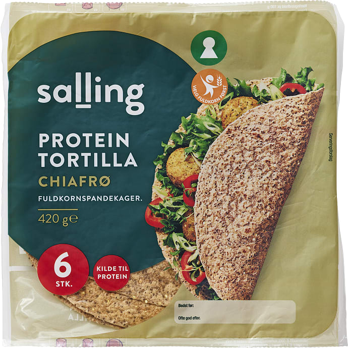 Salling Fuldkornstortillas m. Chiafrø og Protein