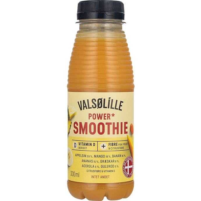 Smoothie m. appelsin, mango, banan, annanas og græskar – produktbillede