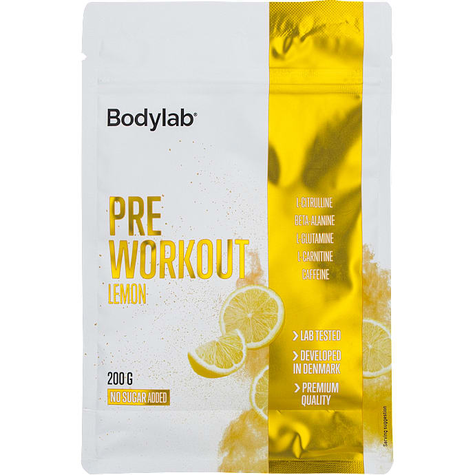 Pre Workout-pulver Lemon