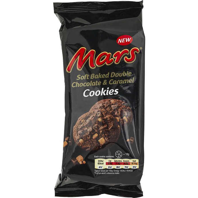 Cookies m. chokoladestykker og karamel