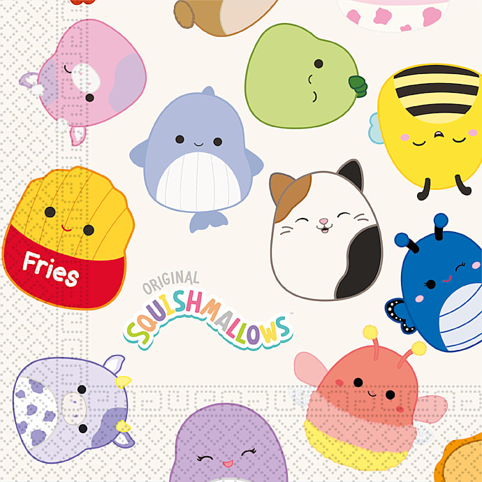 Squishmallows Mønstrede servietter 33x33 cm