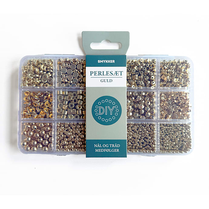 1Conzept Perlesæt Guldfarvet