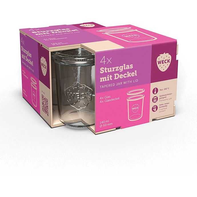Weck Konisk sylteglas 4-pak
