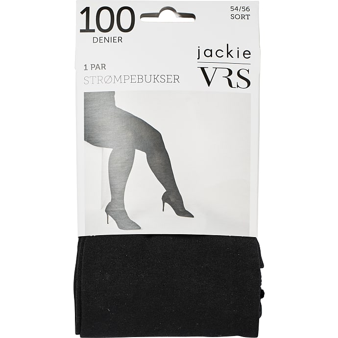 VRS strømpebukser str. 48/52 - sort
