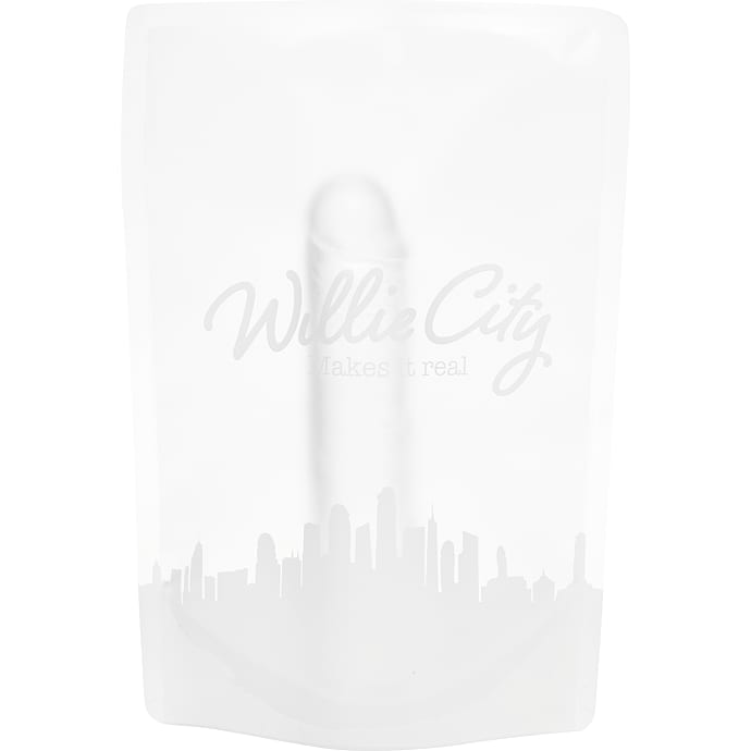 Willie City Klar Dildo med Sugekop 18 cm