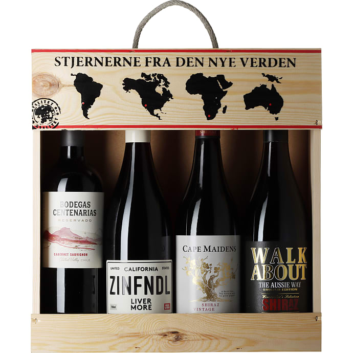 Stjernerne Fra Den Nye Verden Gaveæske Med Vin