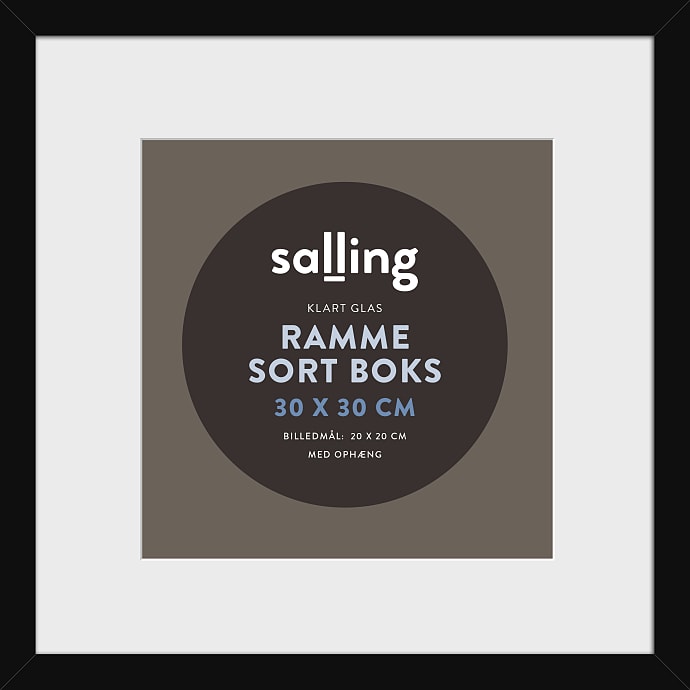 Salling Passepartout ramme sort 30x30 cm