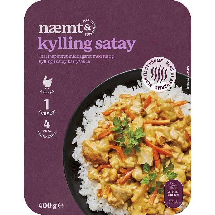 Næmt Ris med Kylling Satay 400 g