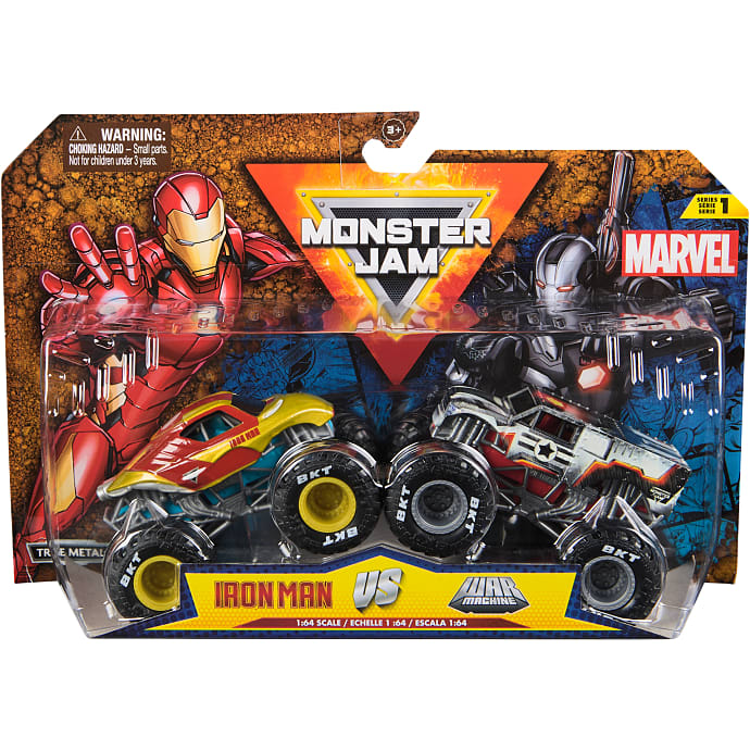 Monster Jam & Marvel legetøjsbiler 2-pak assorteret