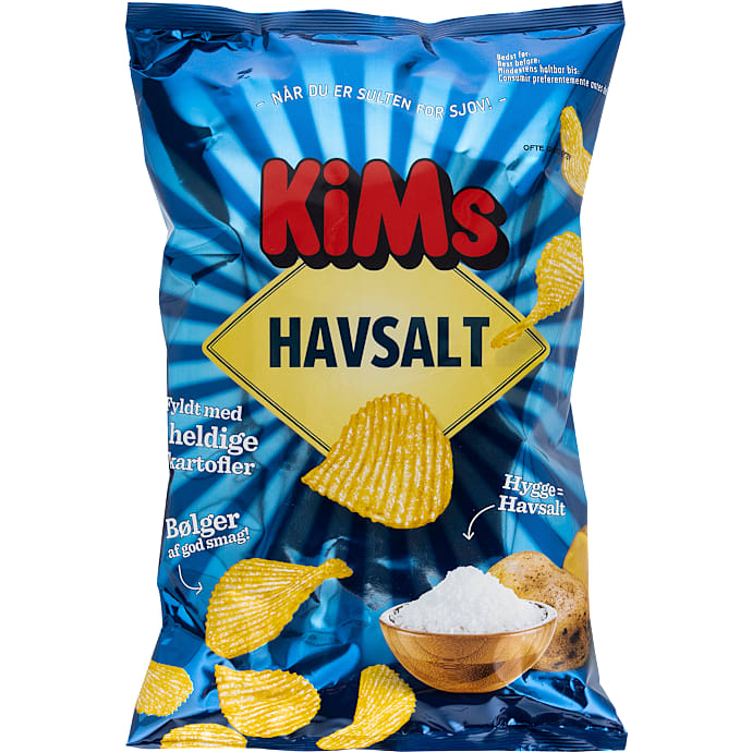 KiMs Bølgechips Havsalt 170 g
