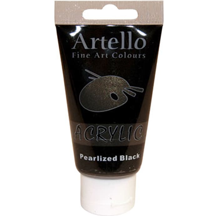Artello Akrylmaling Pearlized Black