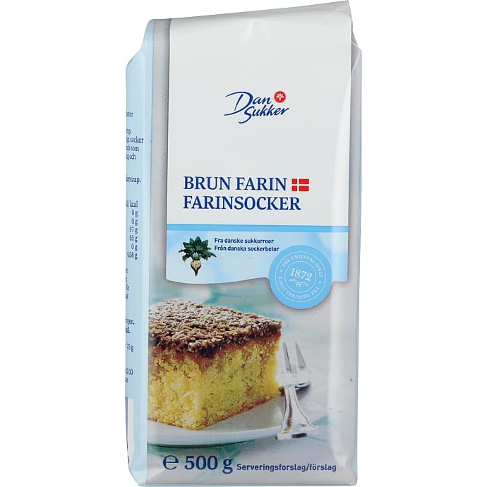 Dansukker Brun Farin 500 g