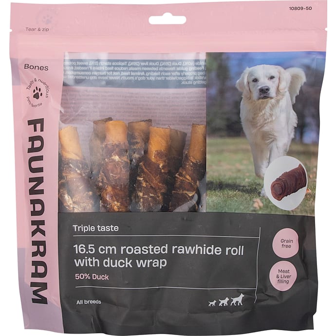 Faunakram Roasted Rawhide Roll with Duck