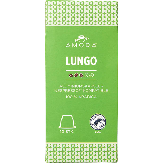 Amora Lungo Extra kapsler 10 stk