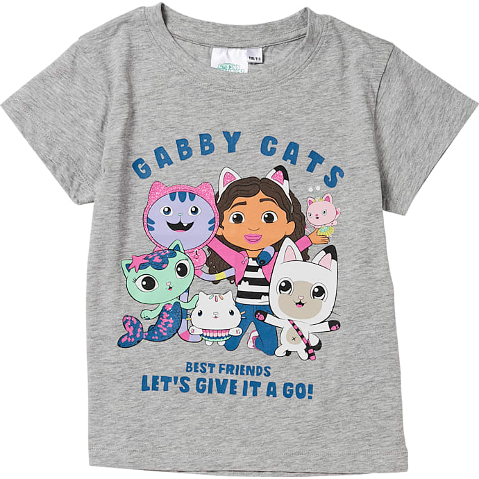 Gabbys Dukkehus T-shirt str. 86/92 - grå