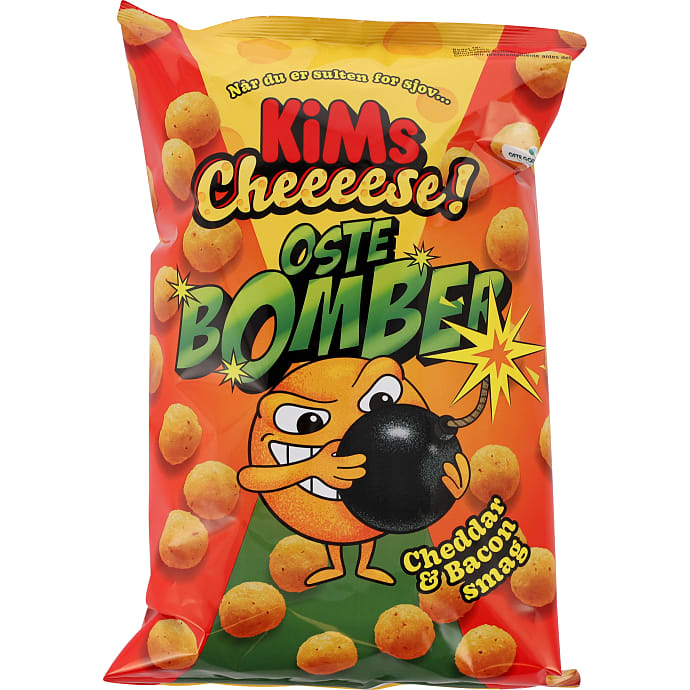 Majschips m. cheddar og bacon