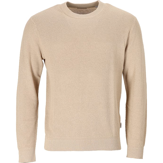 JJ REBEL herre striktrøje str. L - beige