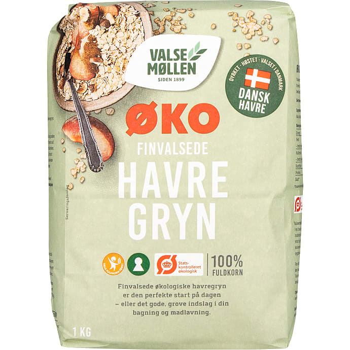 Valsemøllen Finvalsede Havregryn Øko