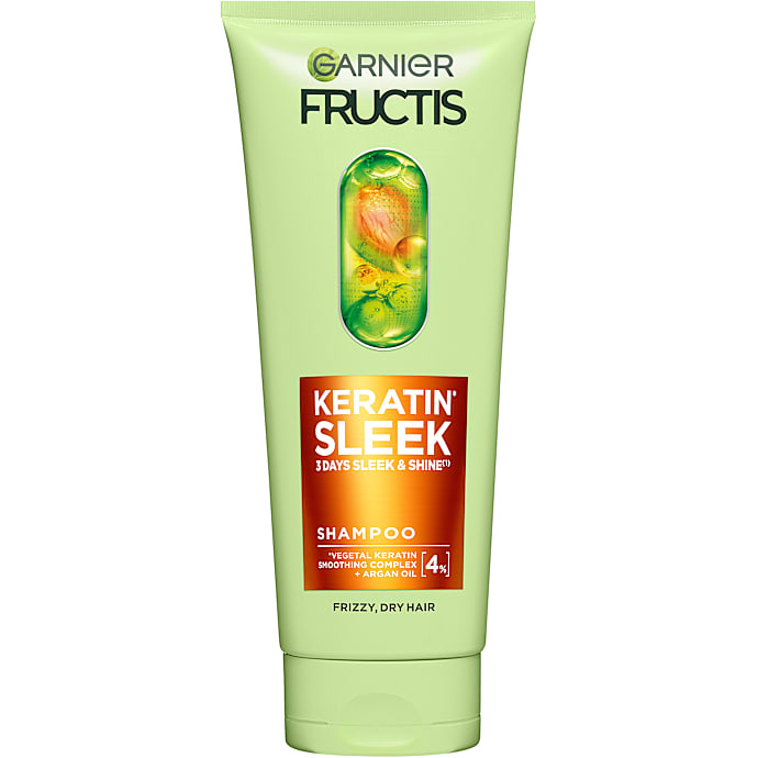 Keratin Sleek shampoo m. keratin og arganolie kruset og tørt hår