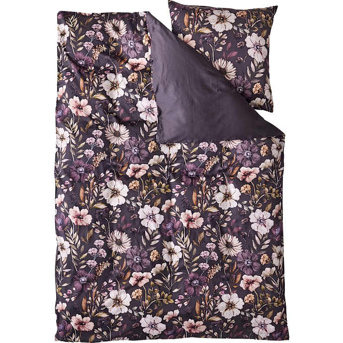 Maison Lux Sengetøj Blomster Brun