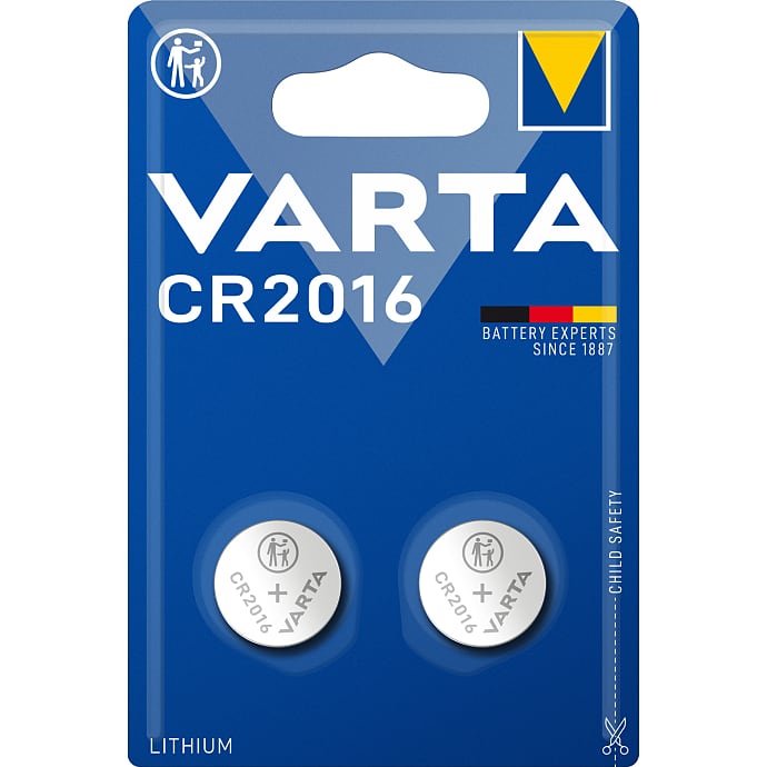 Varta CR2016 batterier 2-pak