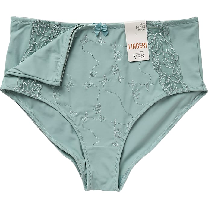 VRS Dame Maxi Trusser 2-pak Str. 4XL Grøn