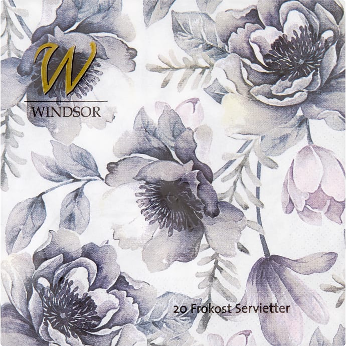 Windsor mønstrede servietter 33x33 cm 20-pak