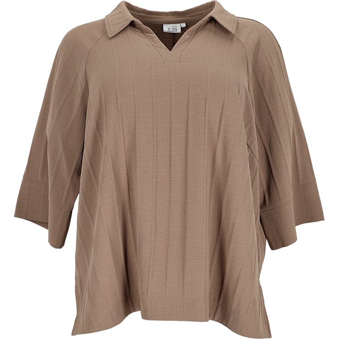 VRS Jackie Dame Bluse Halvlange Ærmer - Brun