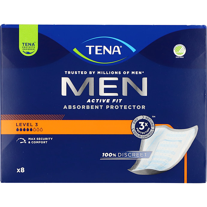 Tena Absorberende Beskyttelsesindlæg Mand 8 stk