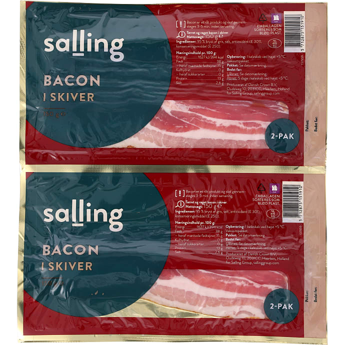 Salling, Bacon i skiver