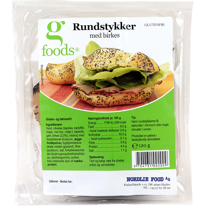 Rundstykker m/Birkes Glf