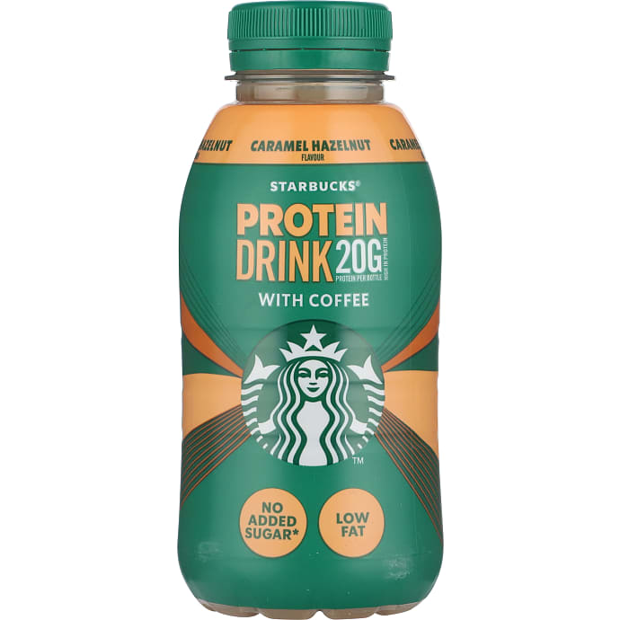 Starbucks Protein Drink Iskaffe karamel hasselnød