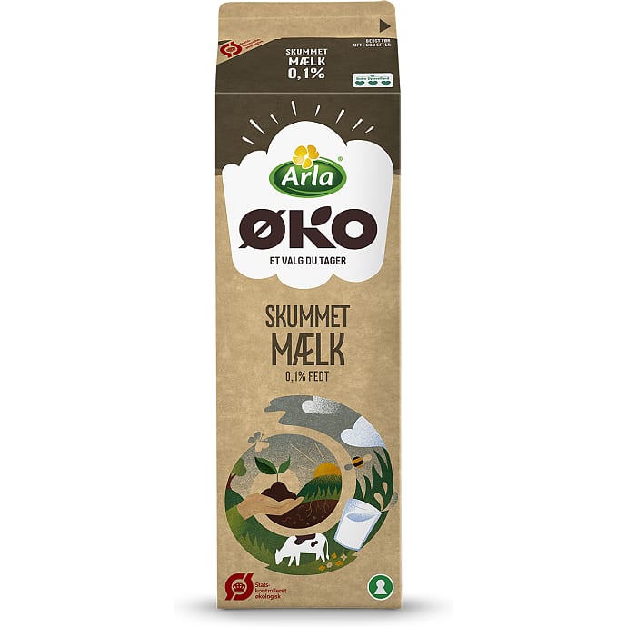 Skummetmælk 0,1% fedt øko