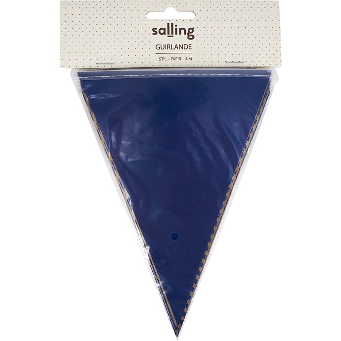 Salling Guirlande med Vimpelflag 4 m Blå