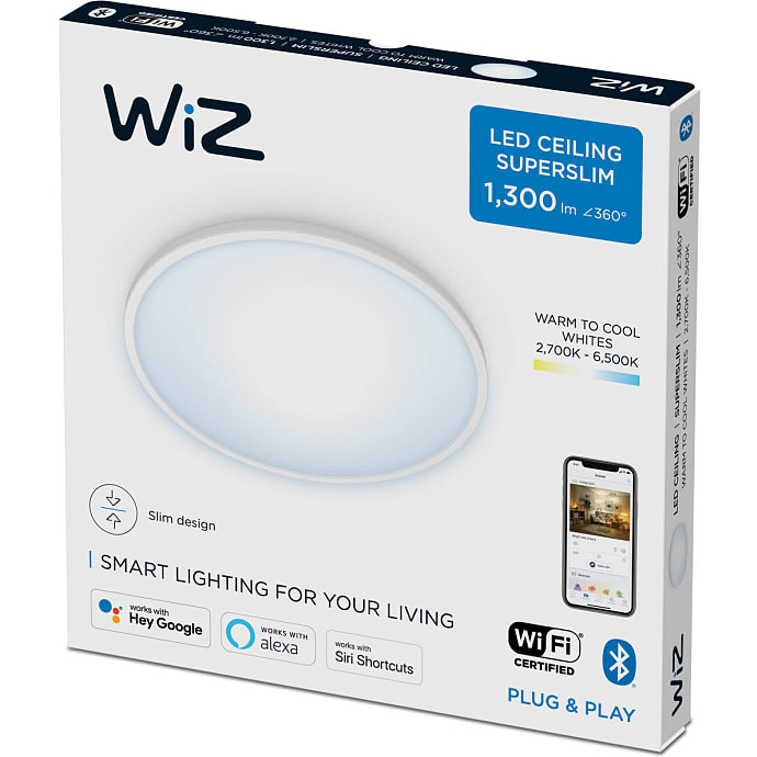 Wiz loftlampe - hvid