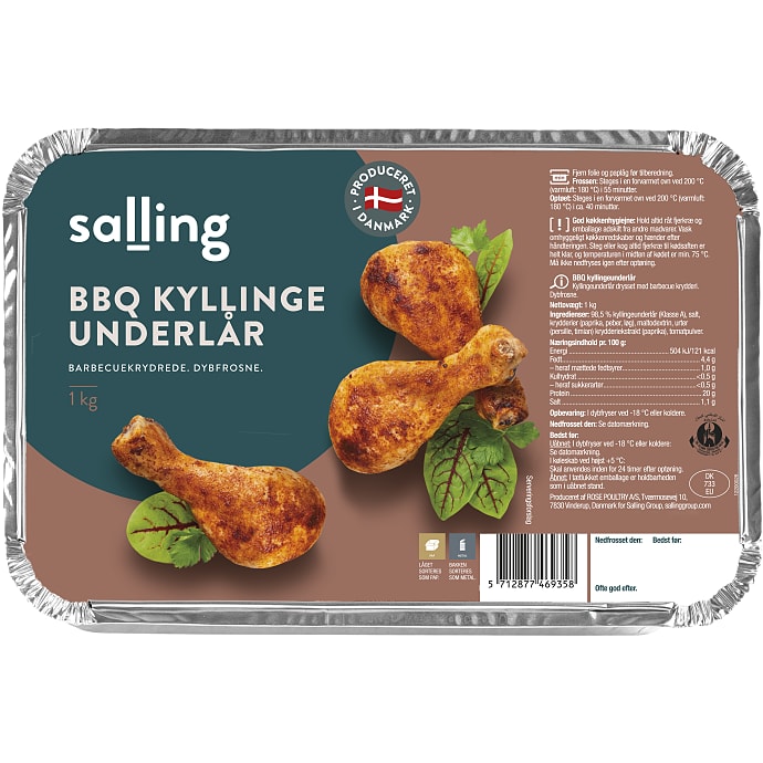 BBQ marinerede kyllingeunderlår